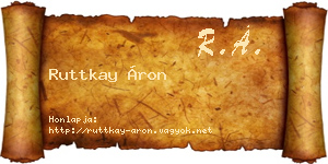 Ruttkay Áron névjegykártya